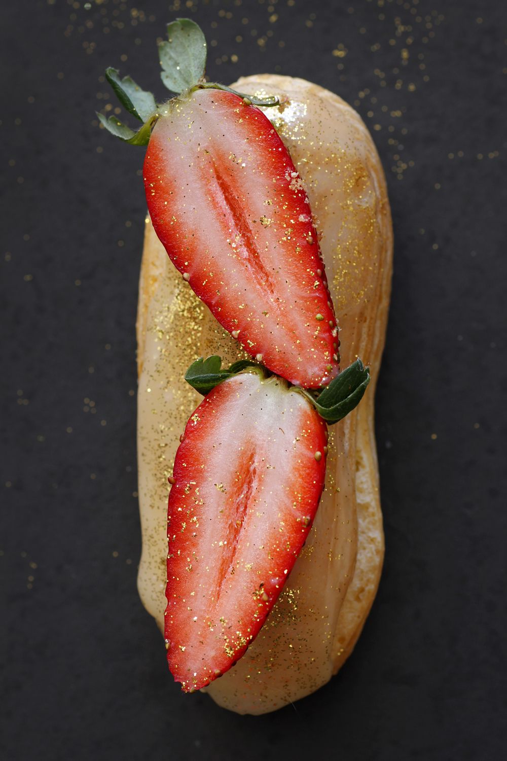 Strawberry and Champagne Eclairs