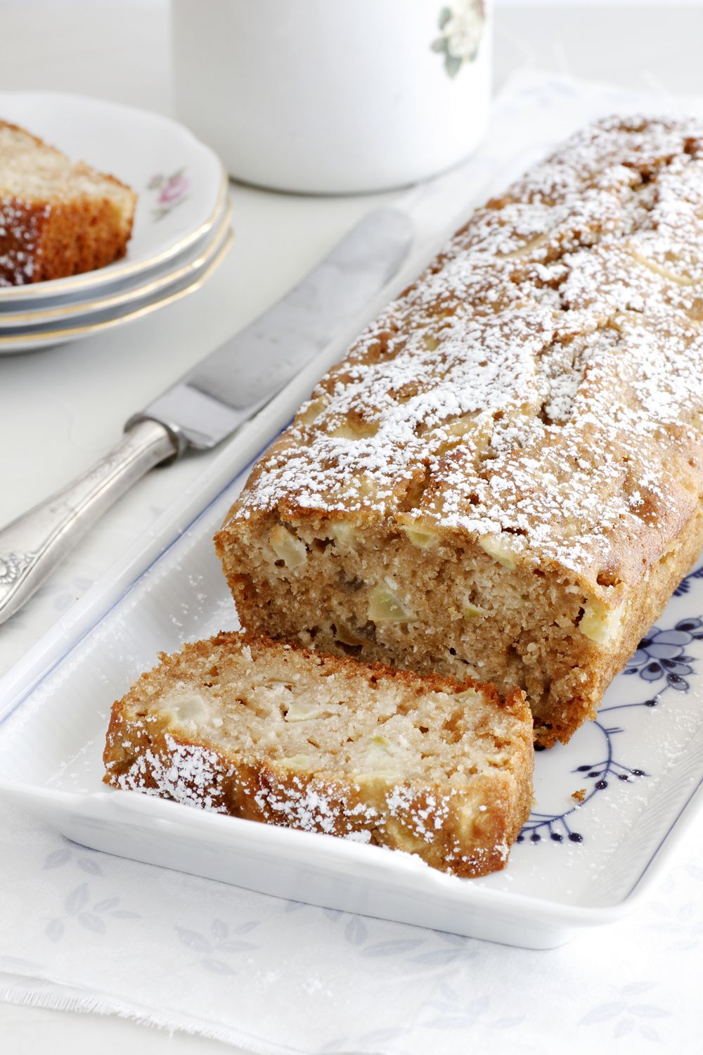 Coconut Honey Cake with Pears