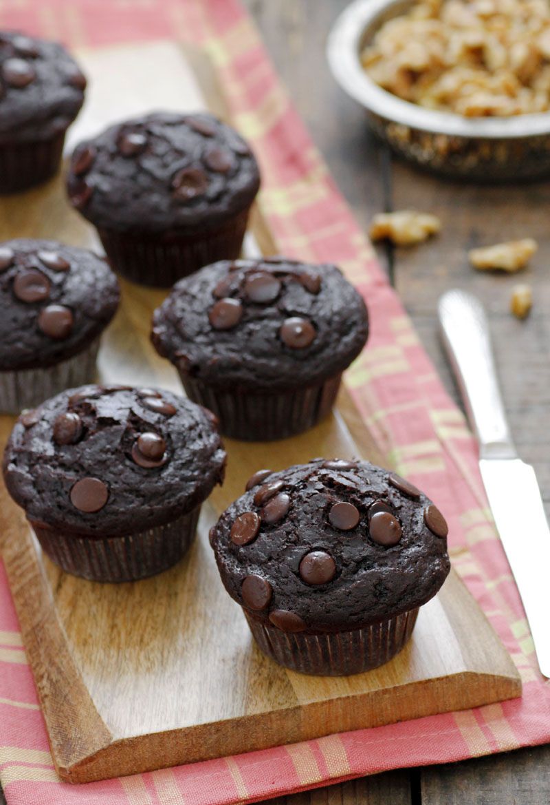 Olive Oil Chocolate Muffins