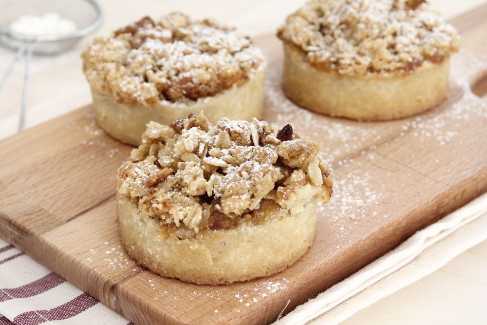 Apple, Almond and Streusel Mini Pies