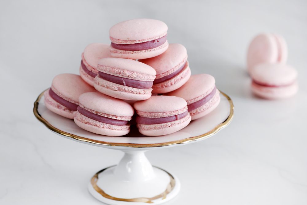 Raspberry Macarons