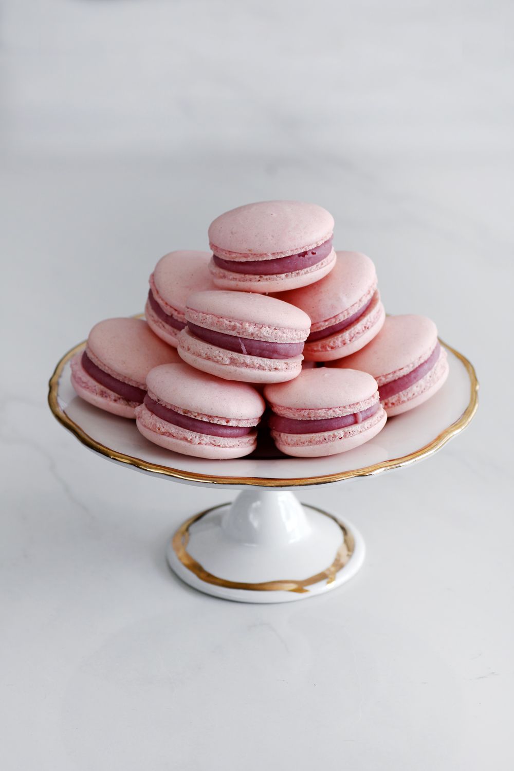 Raspberry Macarons