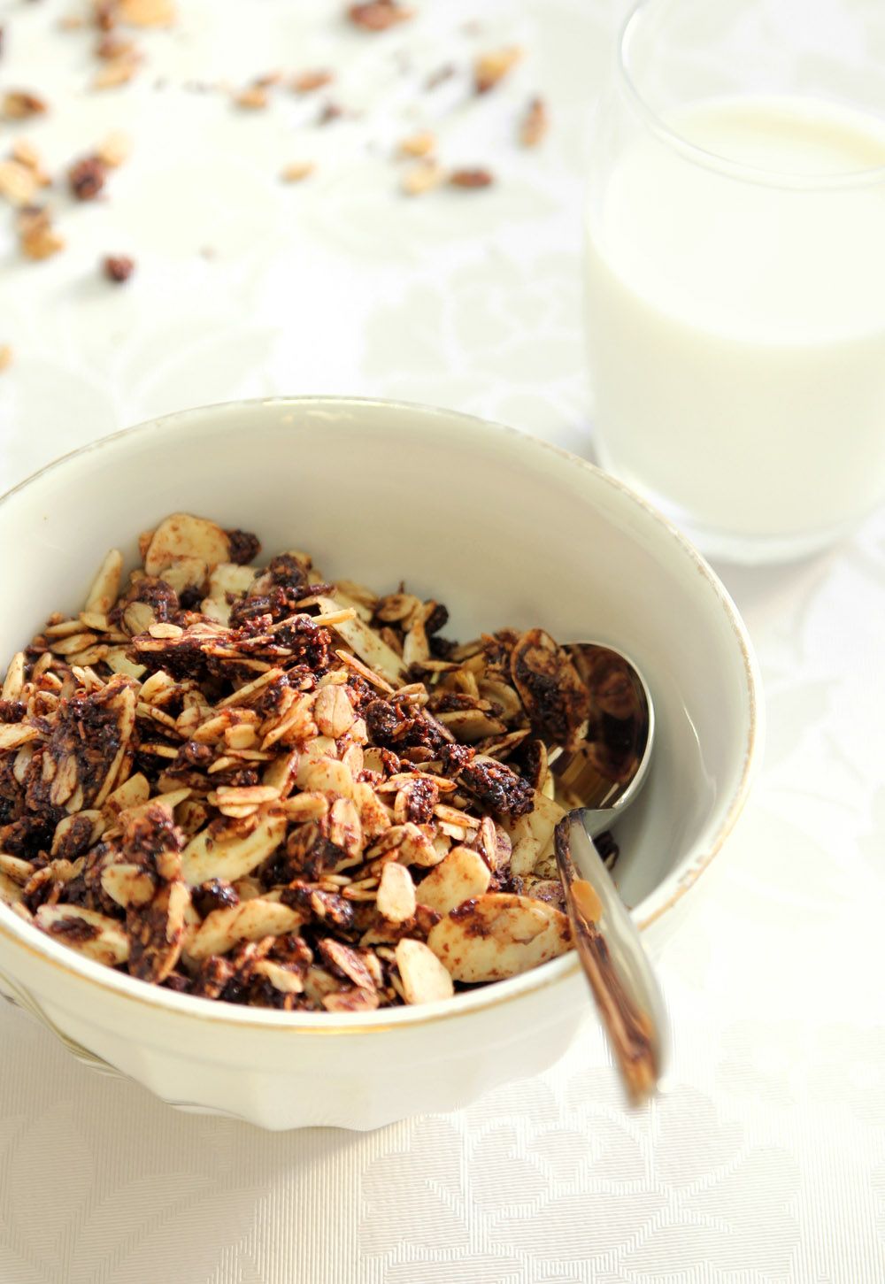 Chocolate Granola with Coconut and Almonds