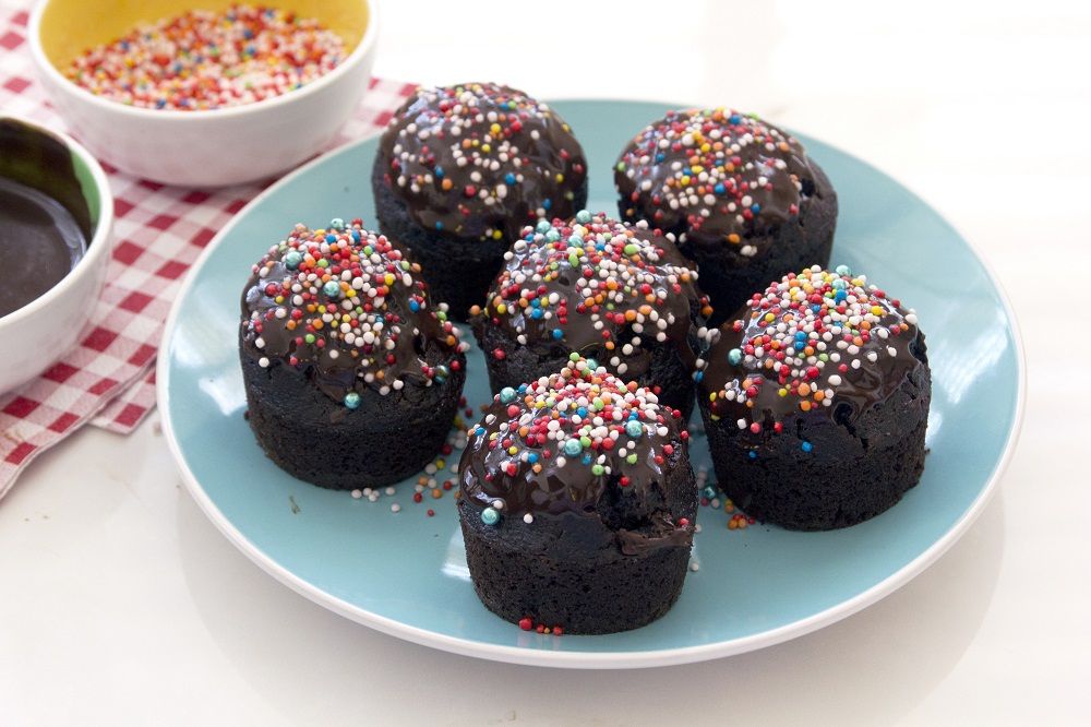 Chocolate Cupcakes with Funfetti