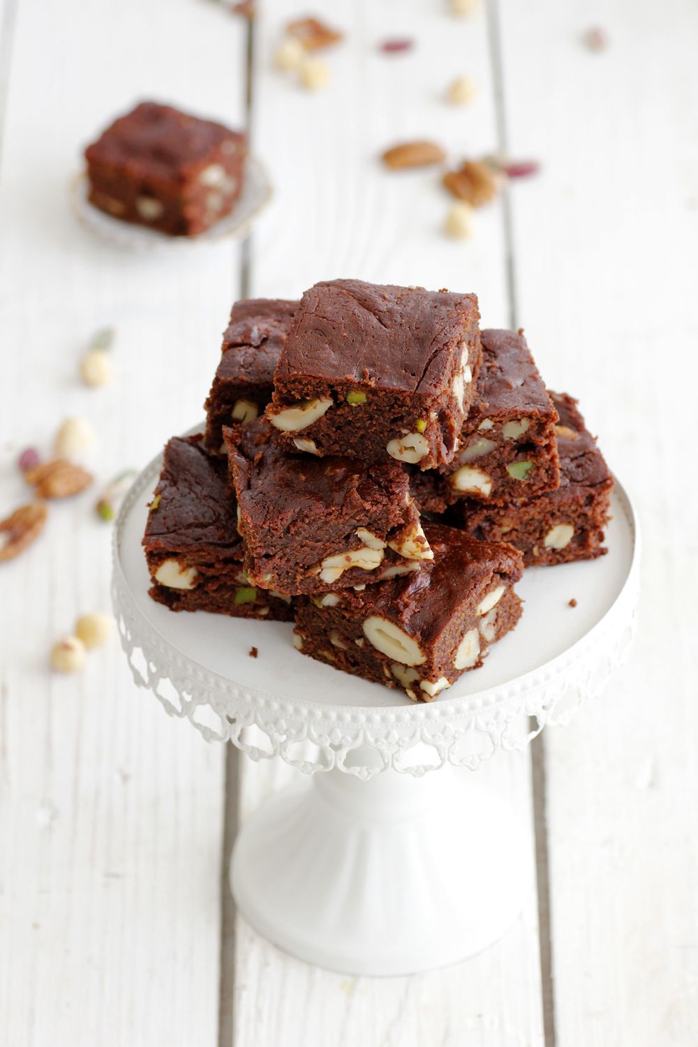 Gluten Free Honey Chocolate Brownies with Nuts