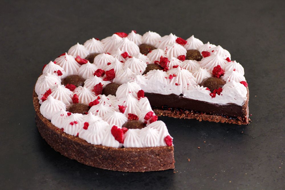 Gluten Free Raspberry Chocolate Tart