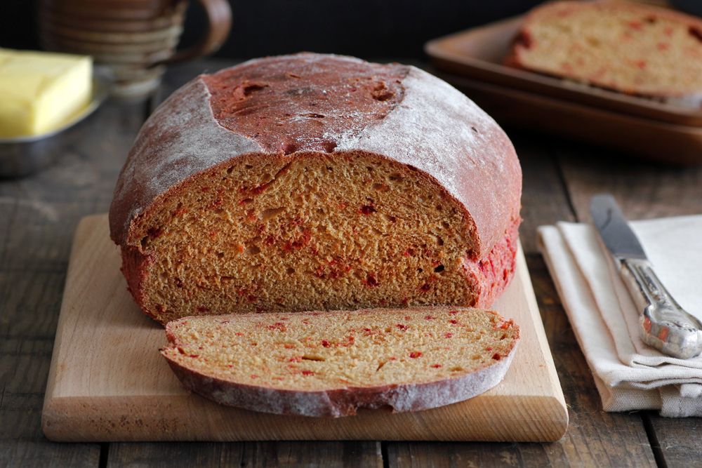 Whole Wheat Beetroot Bread 