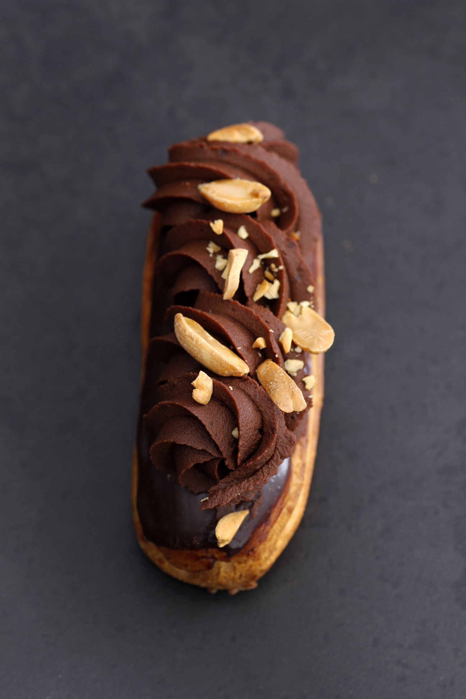 Peanut Butter Chocolate Eclairs