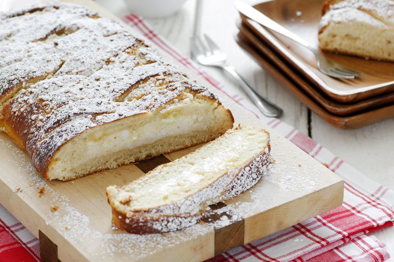 Ricotta and White Chocolate Braid