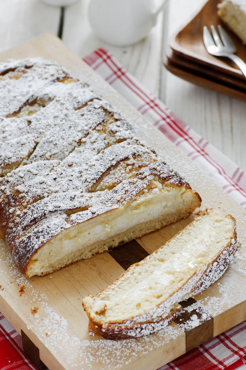 Ricotta and White Chocolate Braid