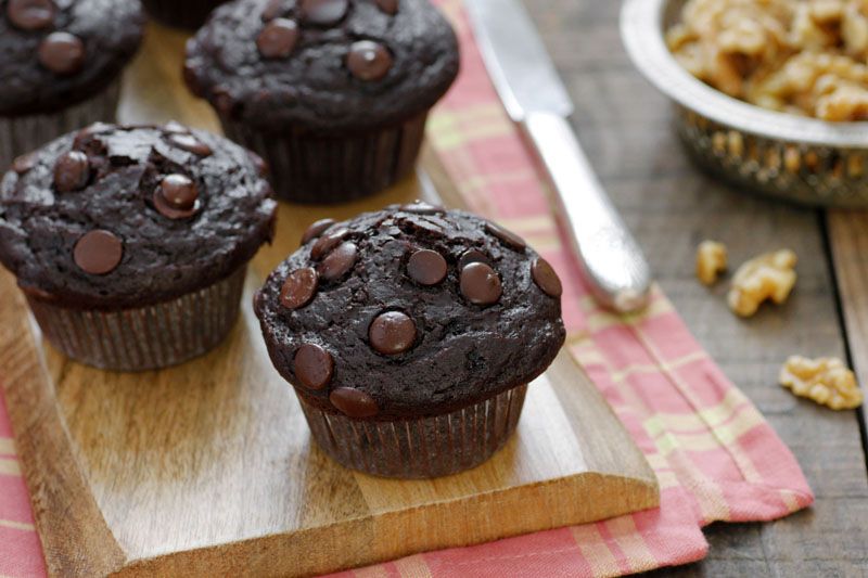 Olive Oil Chocolate Muffins