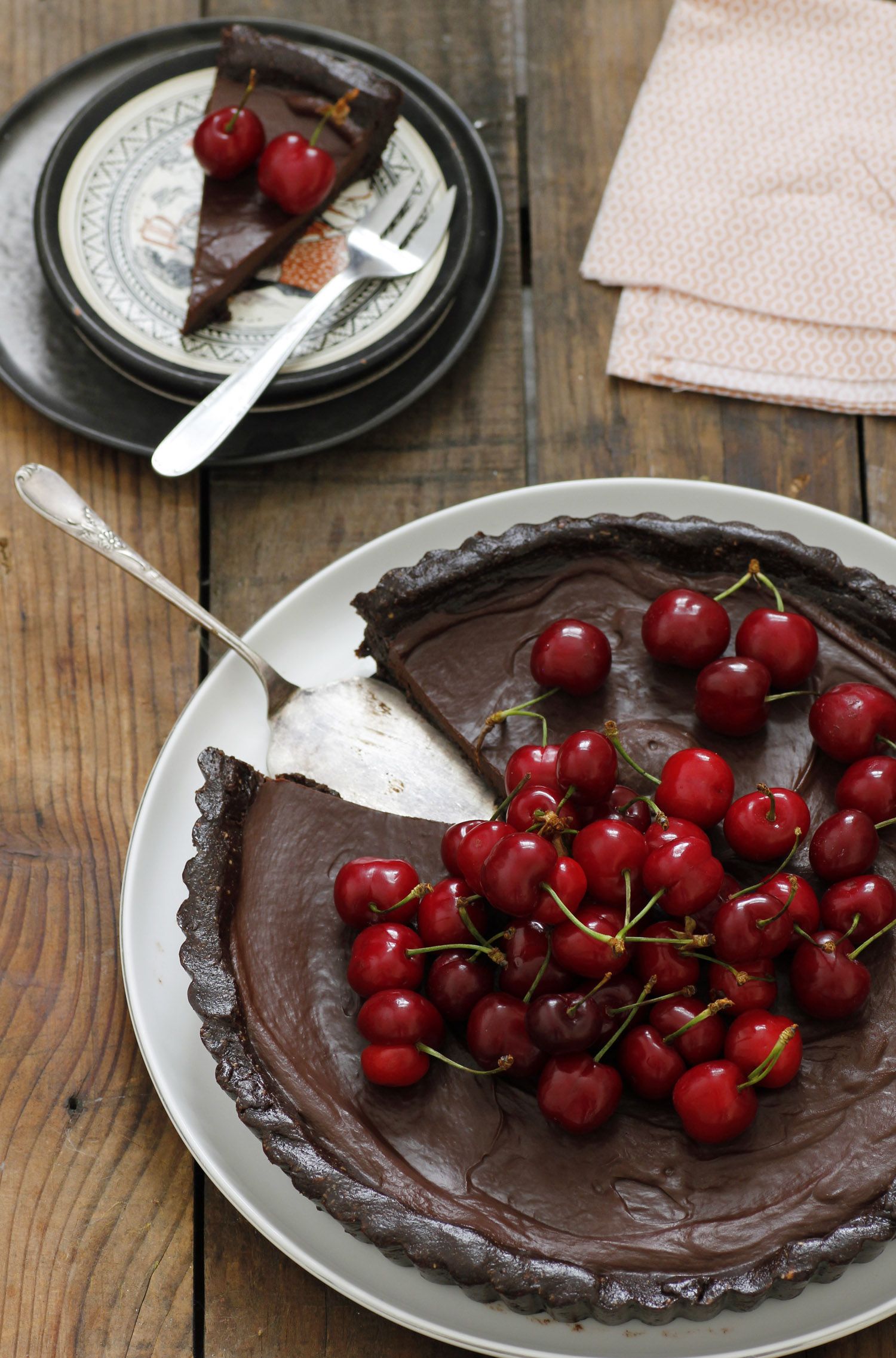 Vegan Chocolate and Cherry Pie Vegan Chocolate and Cherry Pie