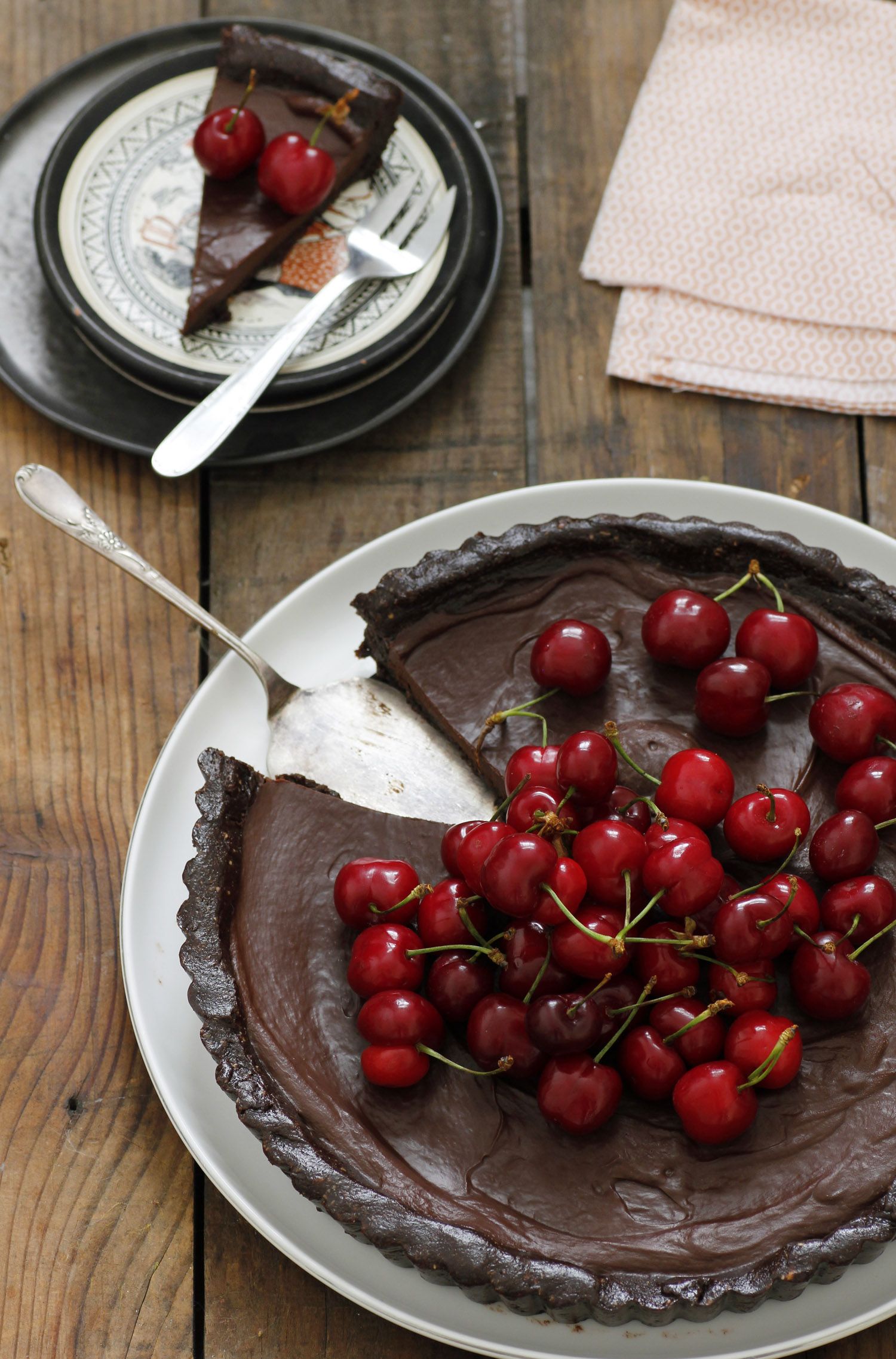 Vegan Chocolate and Cherry Pie