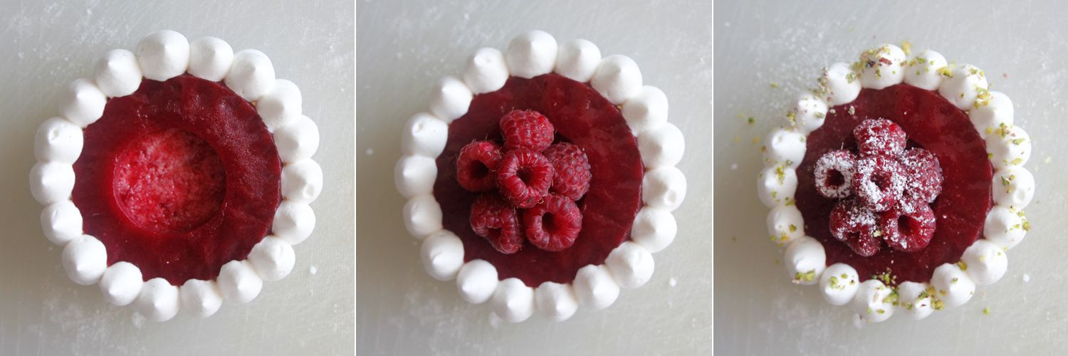 Raspberry Pavlova with Vanilla and Pistachio