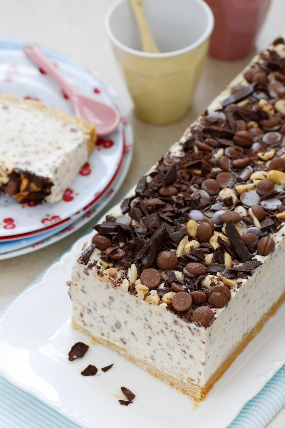 Chocolate and Peanut Butter Ice Cream Cake