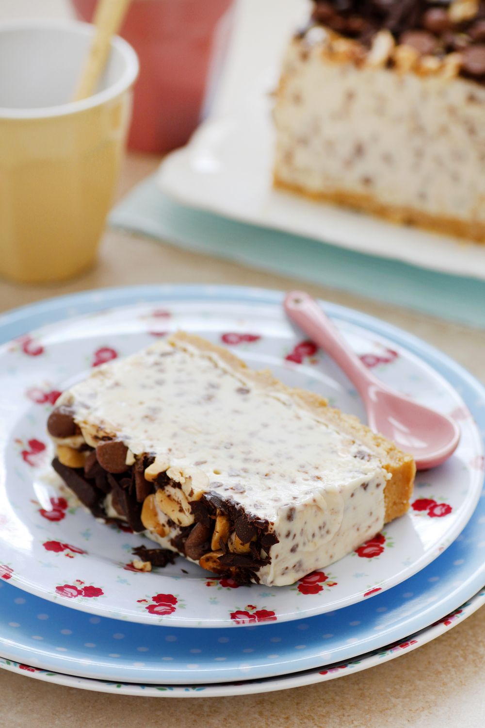 Chocolate and Peanut Butter Ice Cream Cake