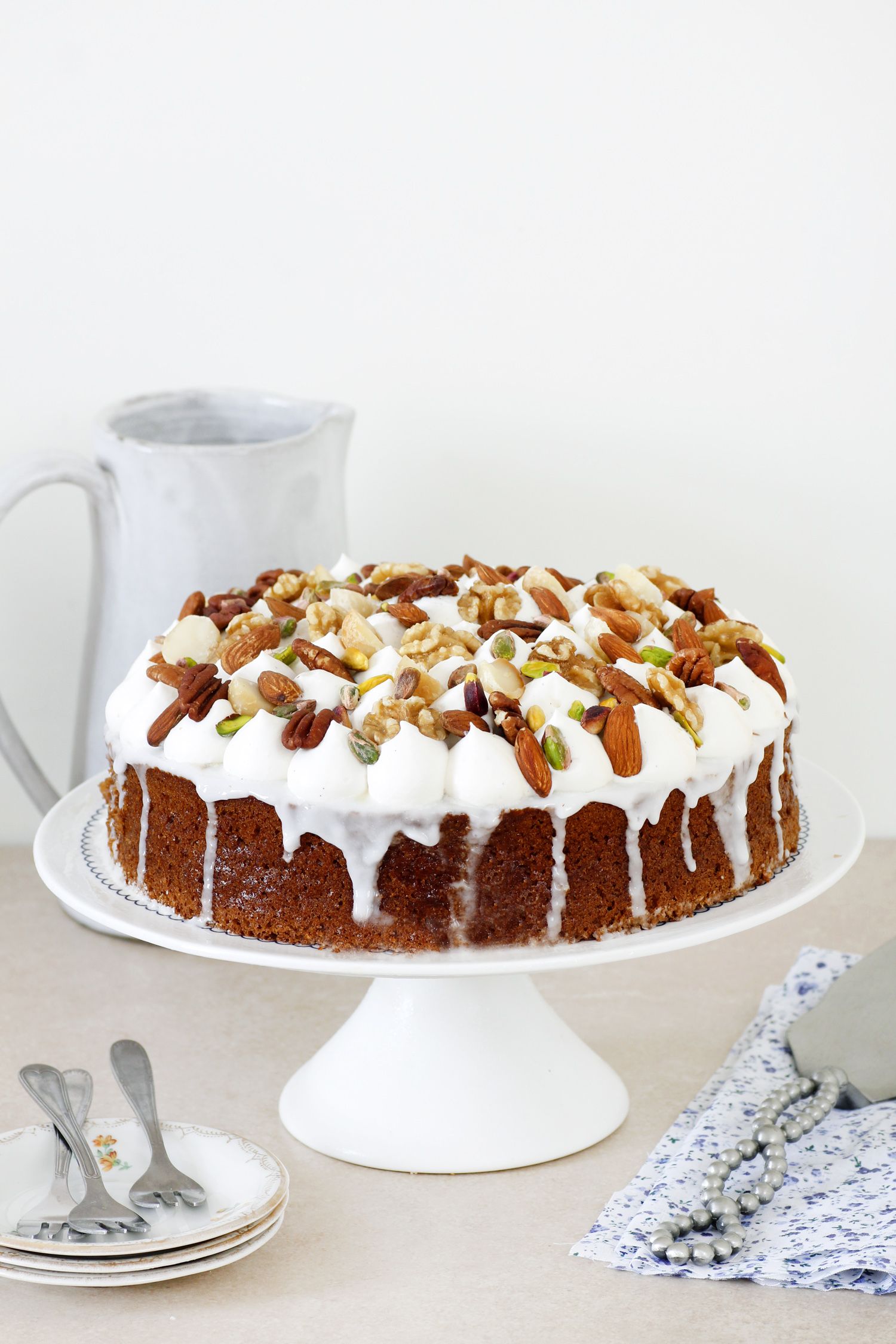 Earl Gray Honey Cake with Nuts