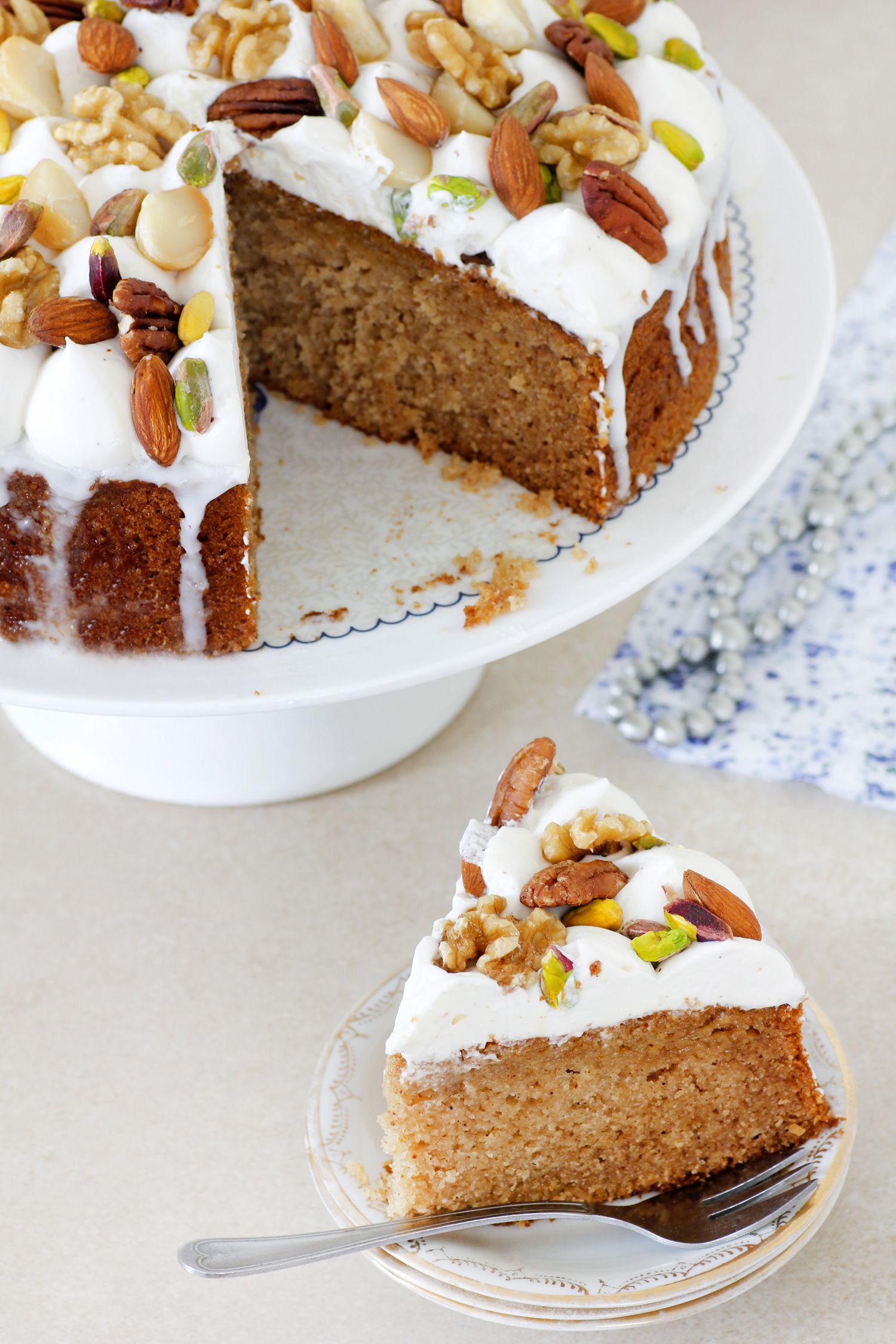 Earl Gray Honey Cake with Nuts