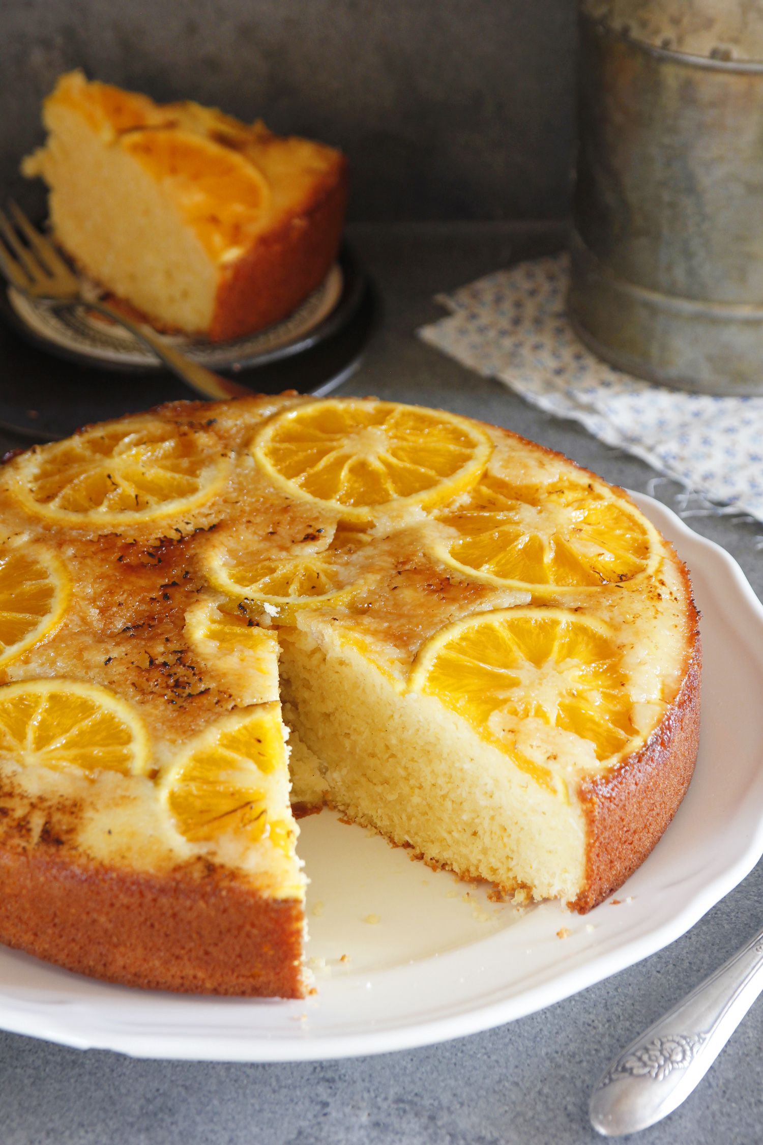 Upside-down Orange Cake