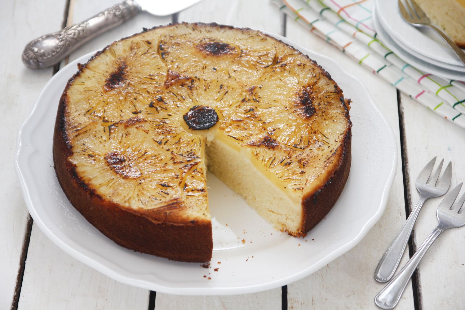 Upside-Down Pineapple Cake