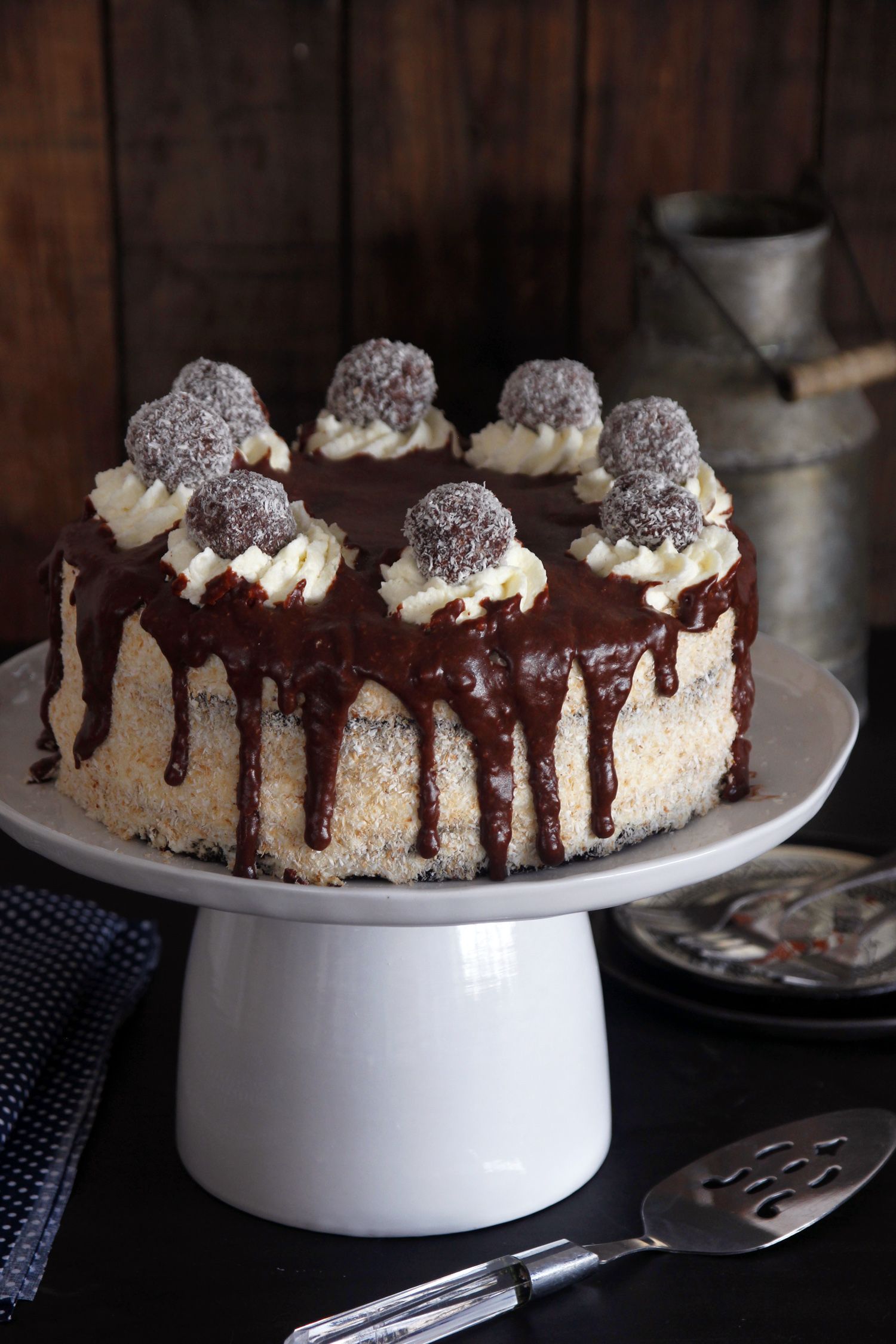 Chocolate Coconut Layer Cake