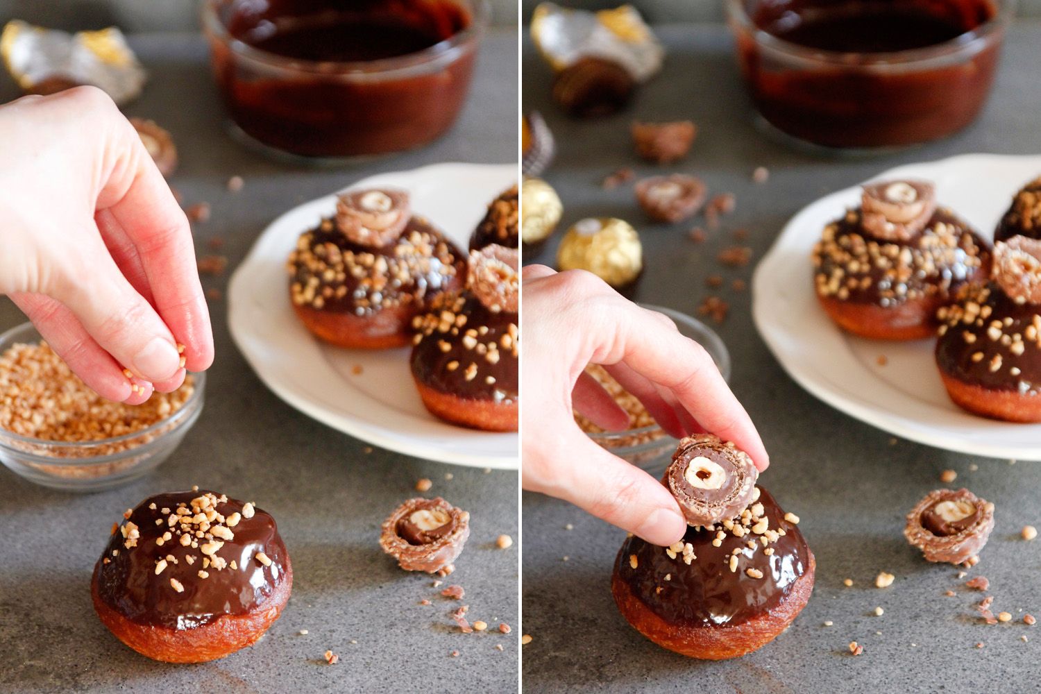 Ferrero Rocher Doughnuts Ferrero Rocher Doughnuts