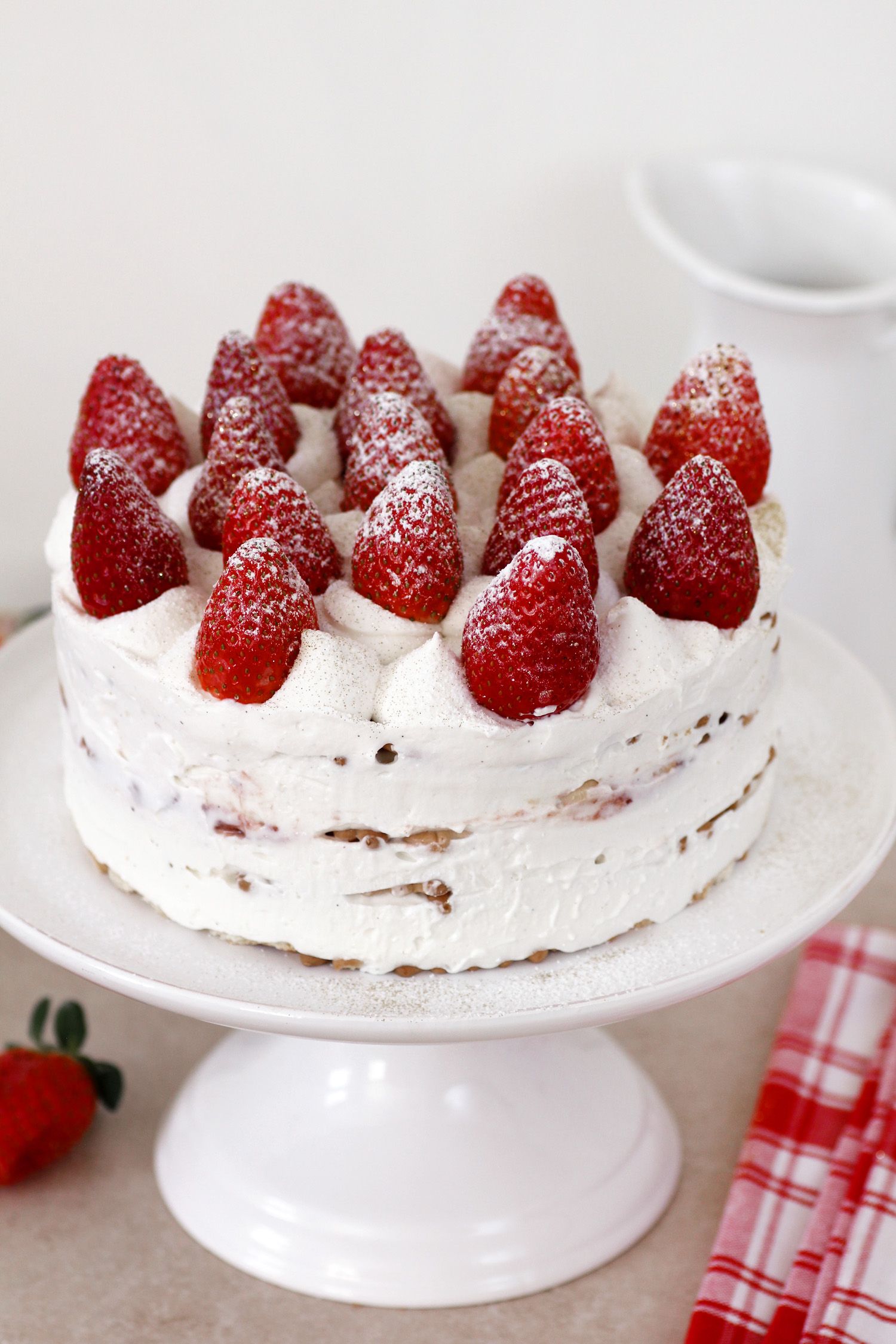 Strawberry and Cream Icebox Cake