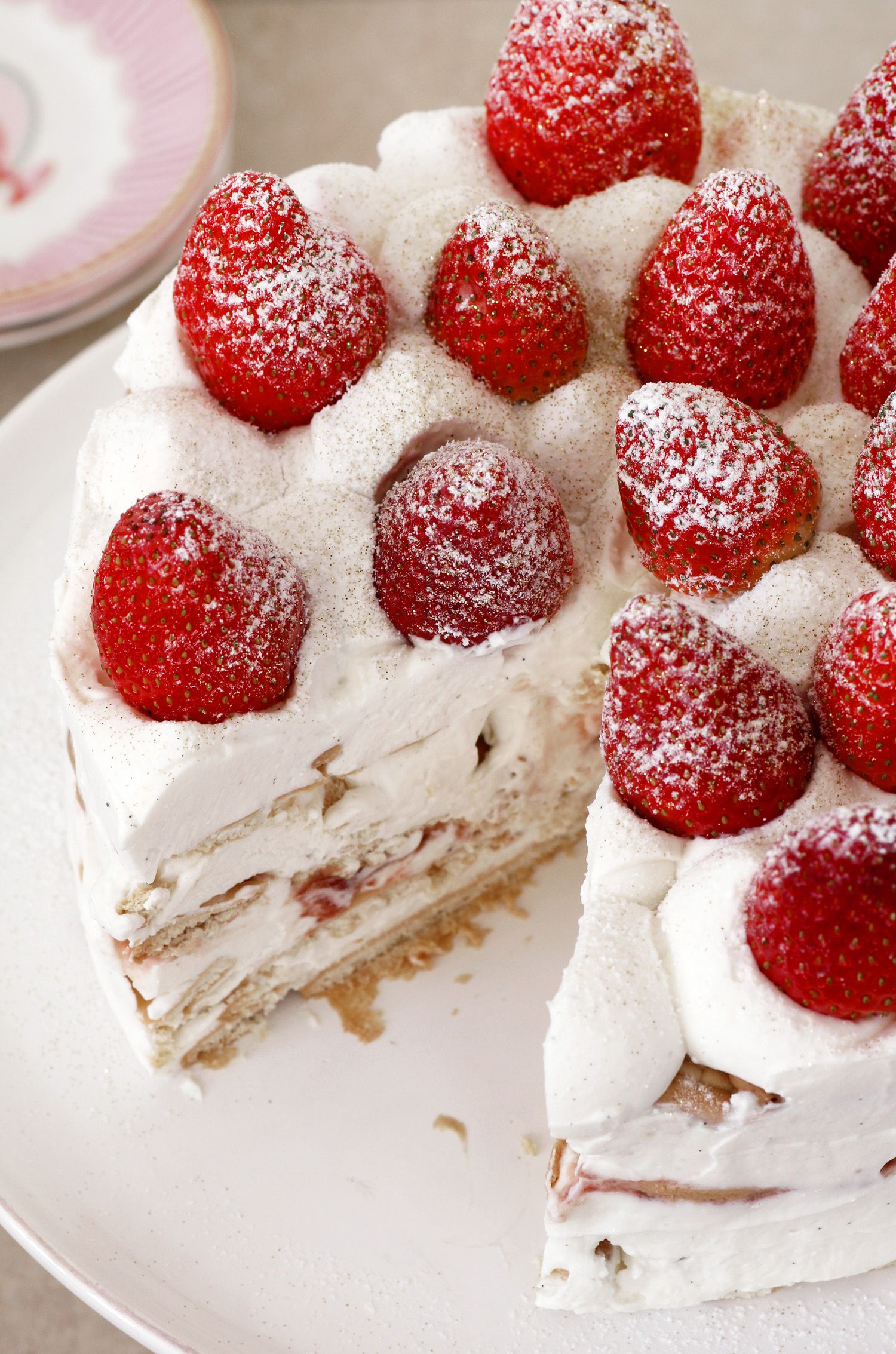 Strawberry and Cream Icebox Cake