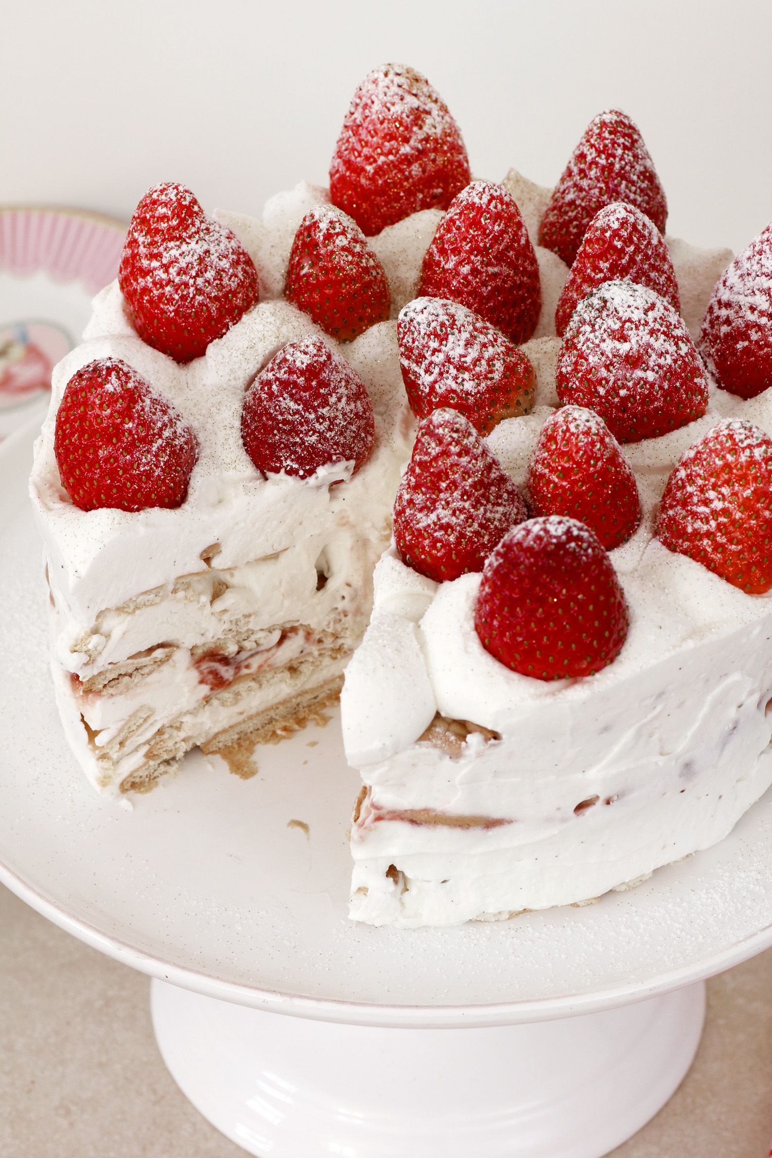 Strawberry and Cream Icebox Cake