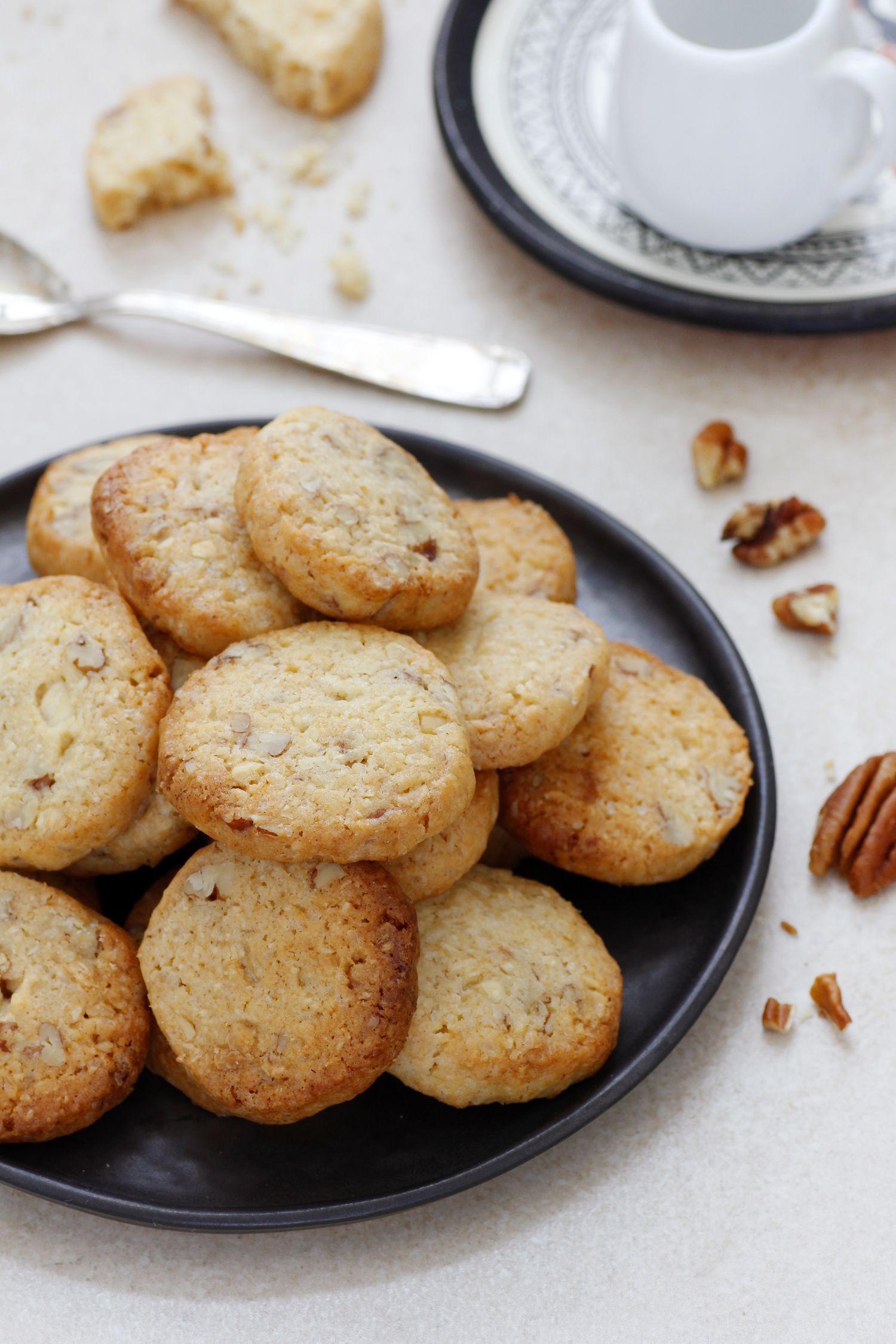 Slice and Bake White Chocolate Cookies with Coconut and Pecans