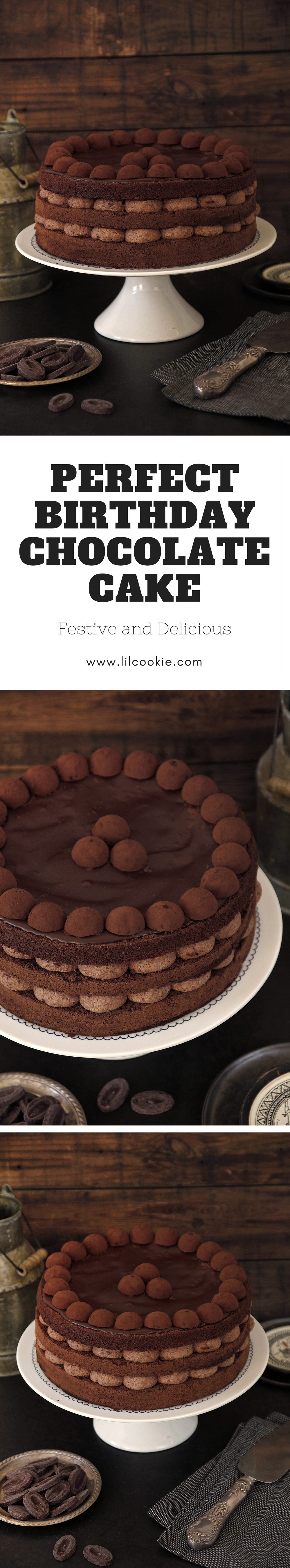 Perfect Birthday Chocolate Cake #chocolate #birthday #cake #recipe 
