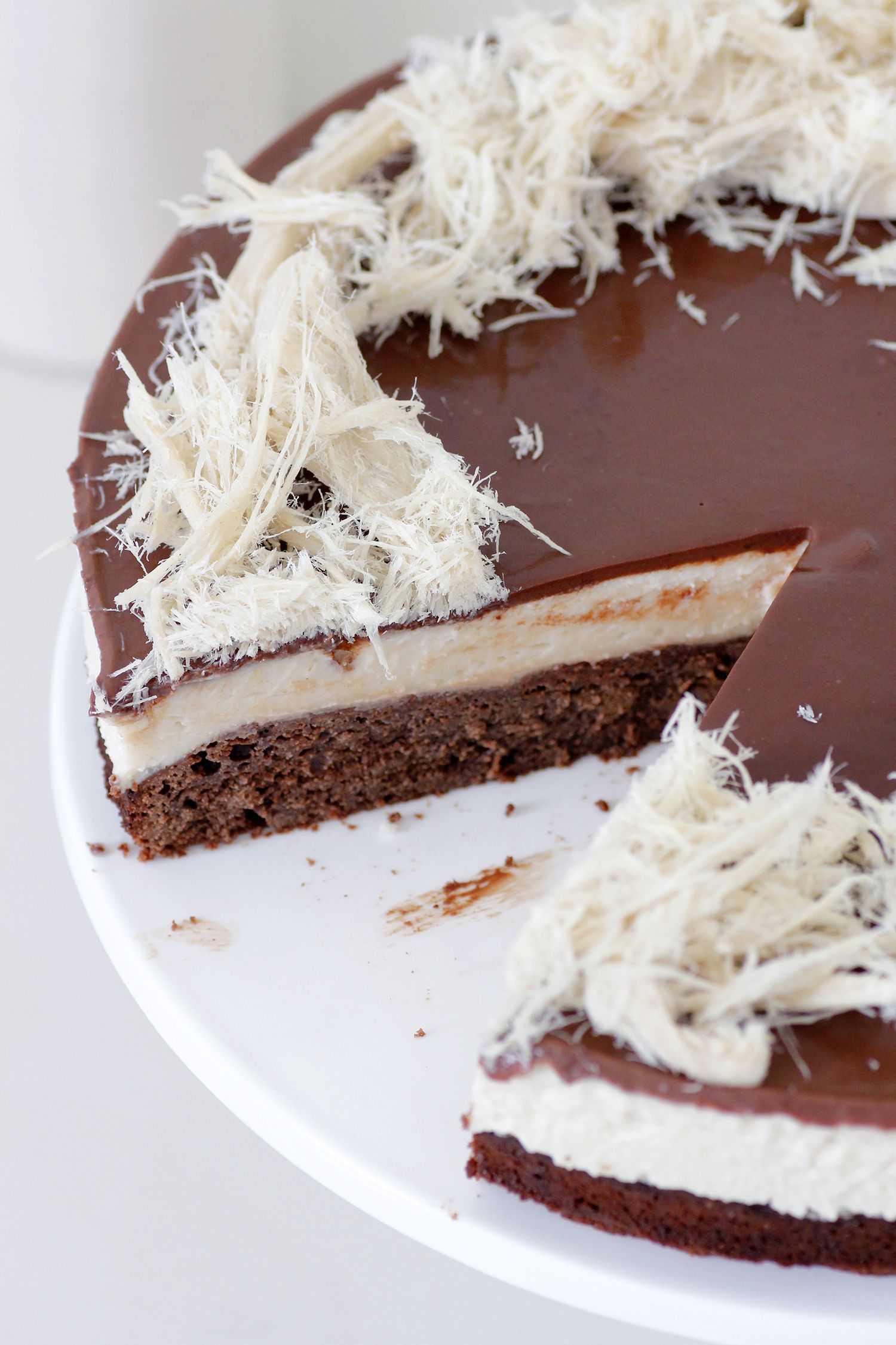 Tahini Chocolate Cream Cake