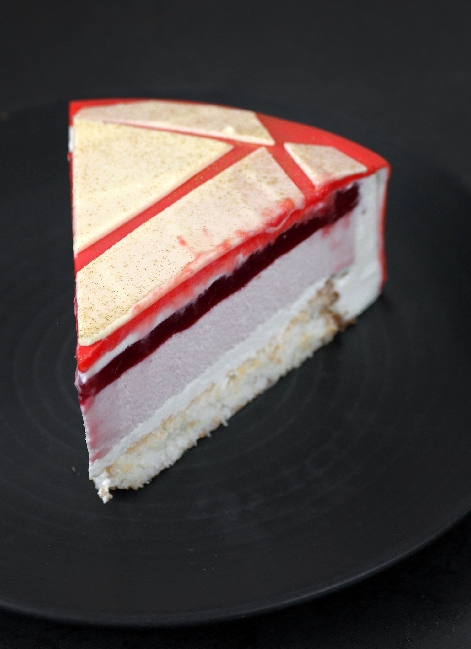 Coconut and Raspberry Mousse Cake