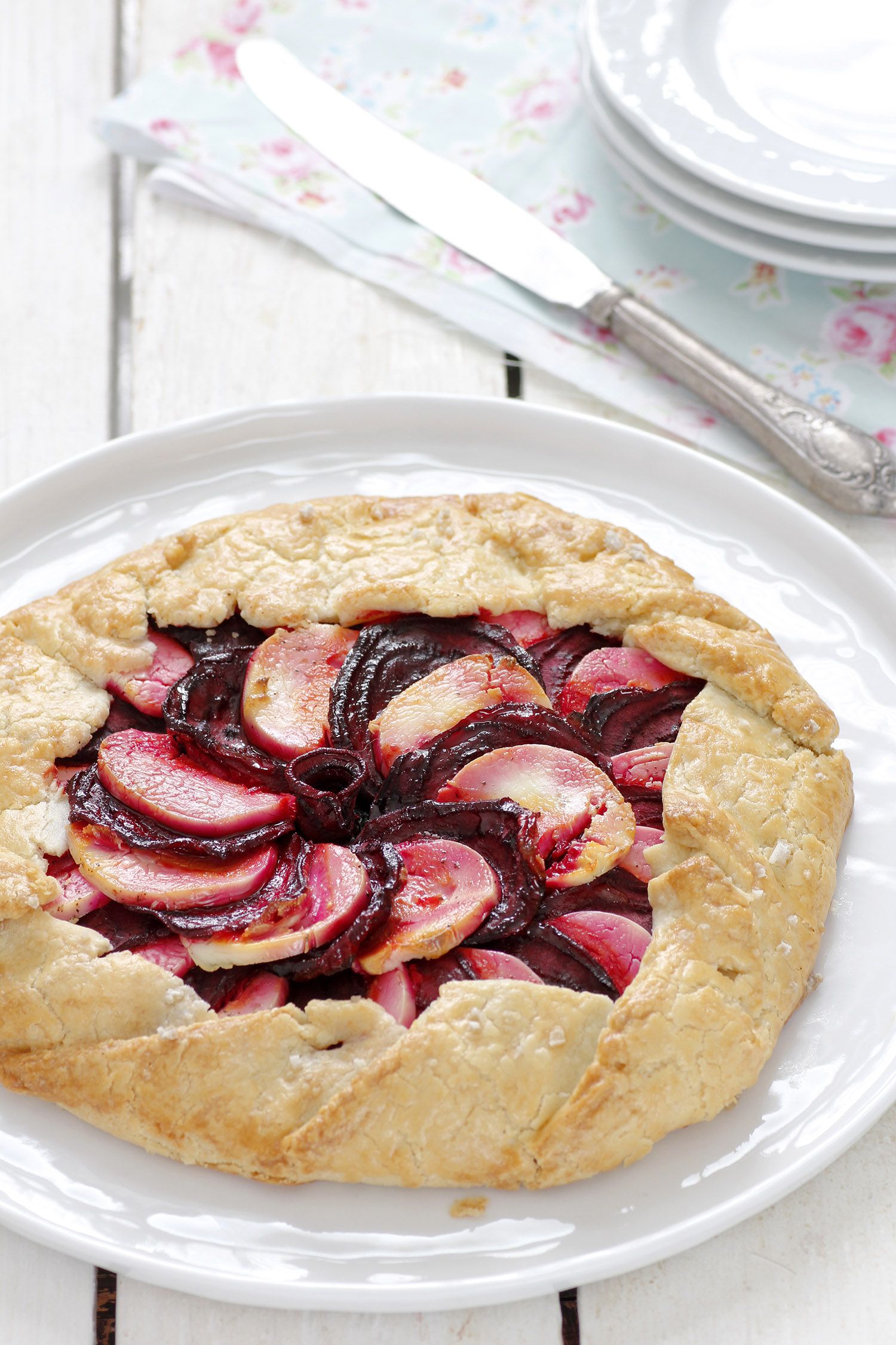 Beet and Goat Cheese Galette