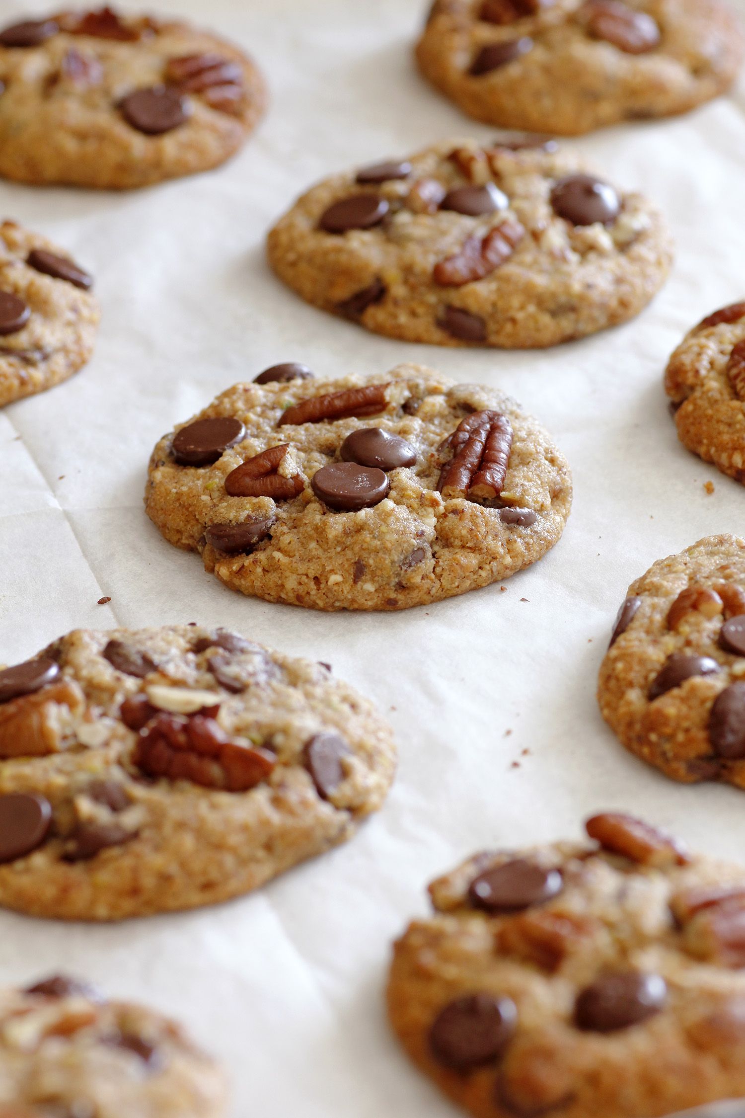 Pecan Cookies with Chocolate Chips