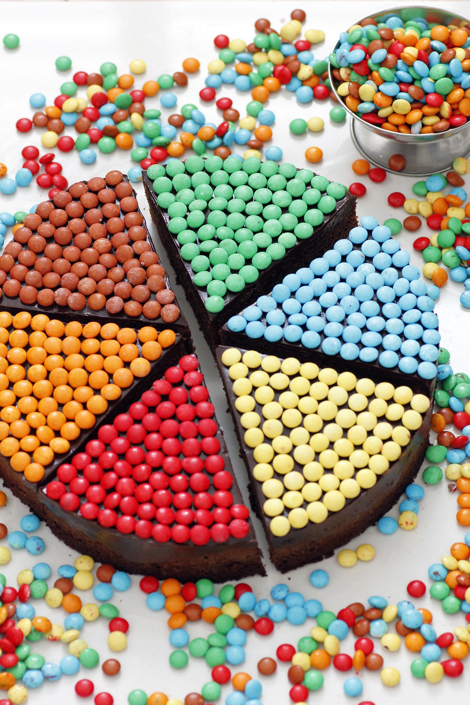 Colorful Birthday Chocolate Cake