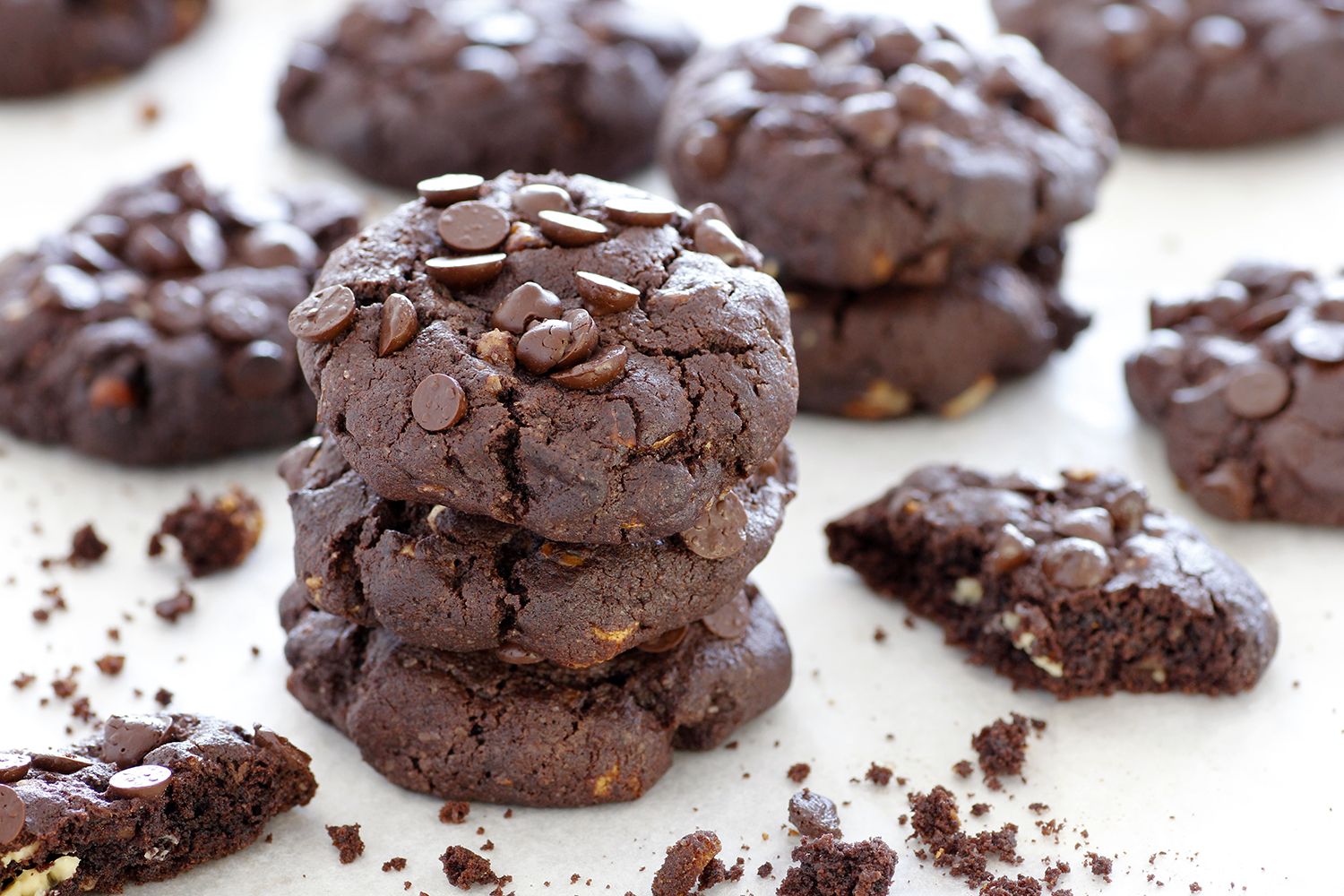 Double Chocolate Chip Cookies