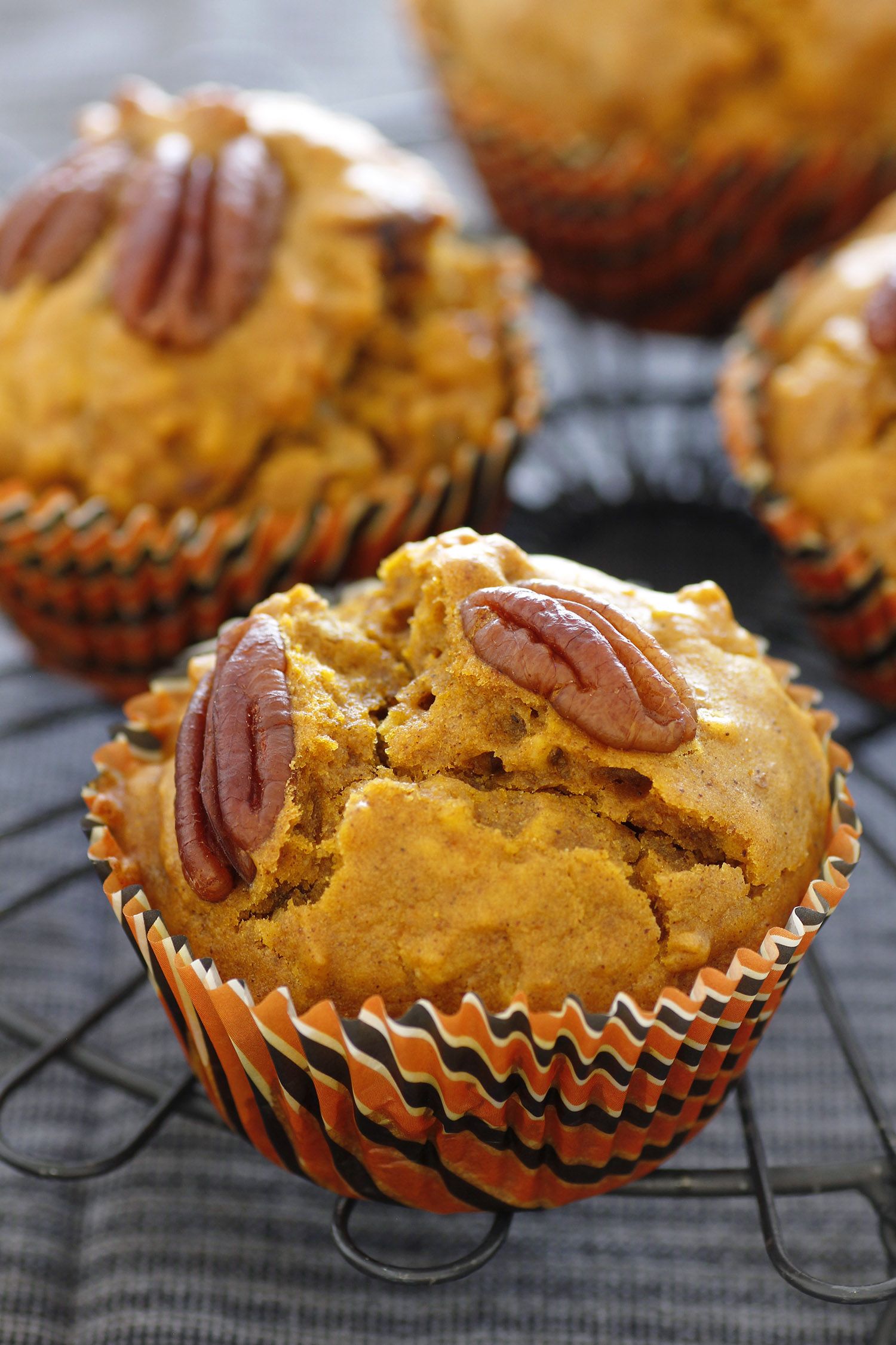 Pumpkin Muffins with Pecans