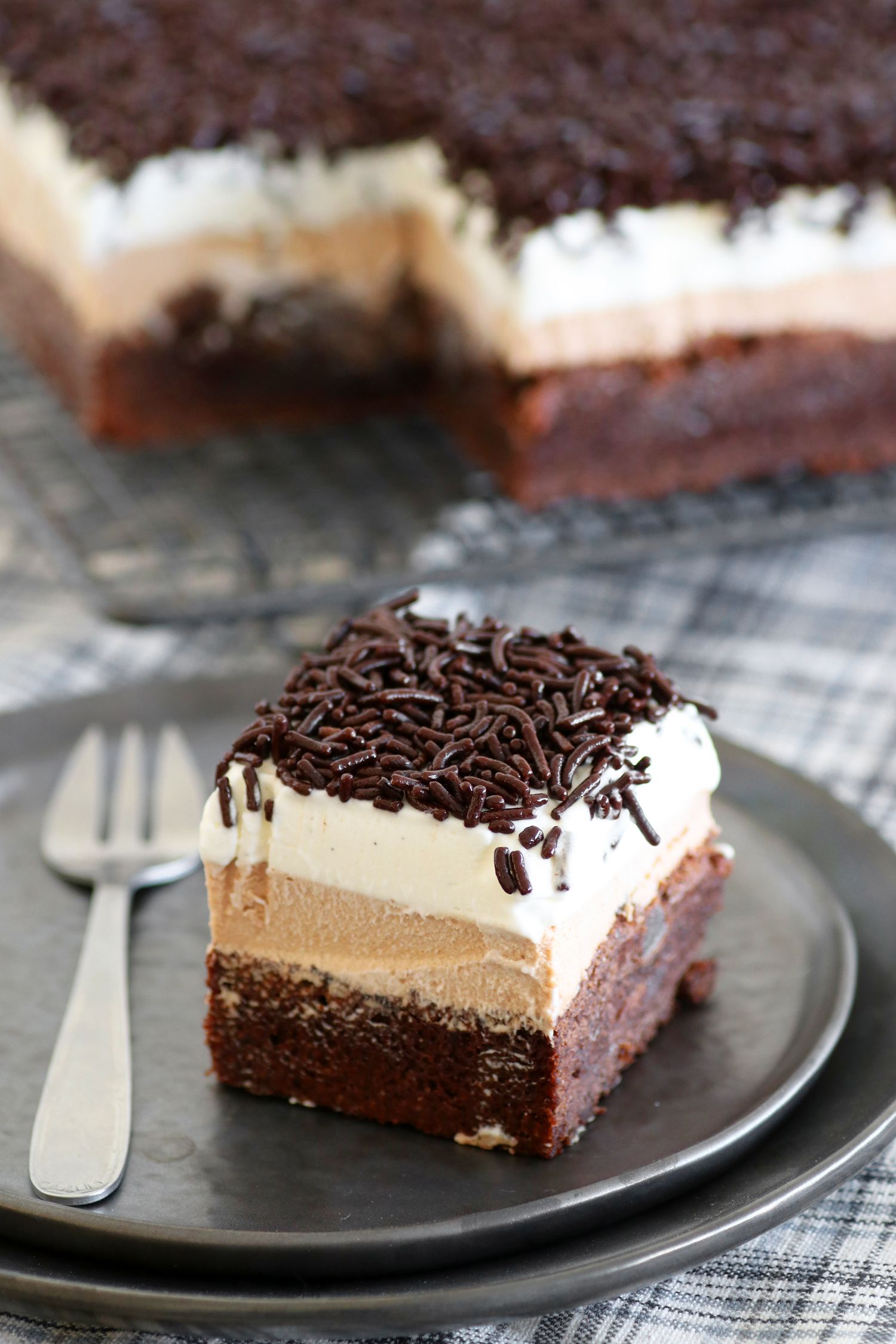 Triple Chocolate Brownie Cake