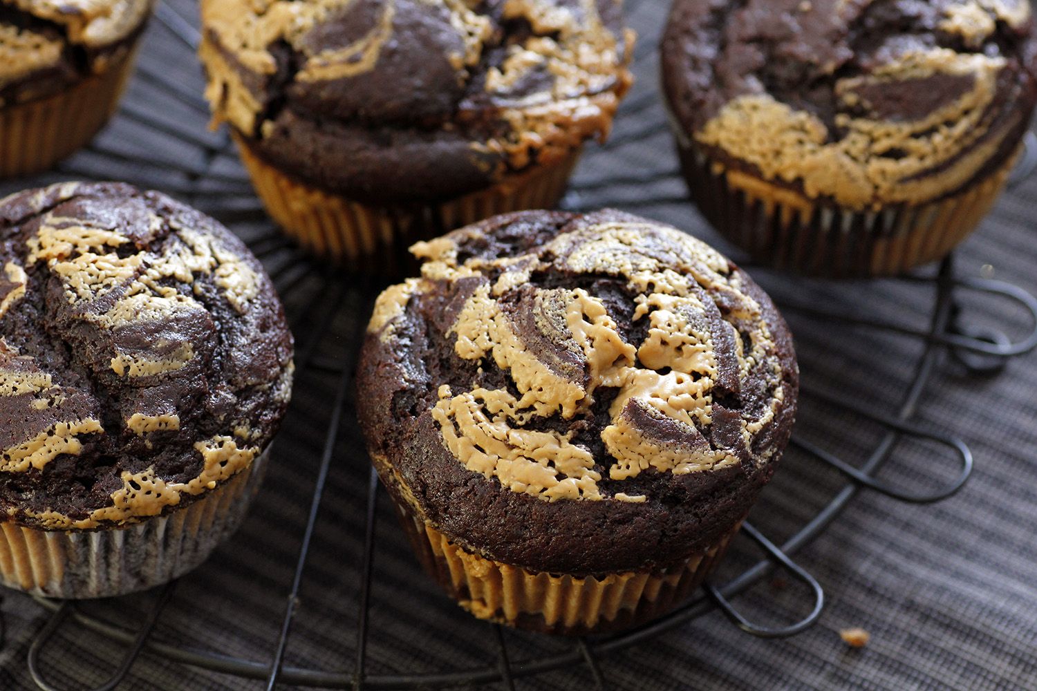 Peanut Butter Chocolate Muffins Lil' Cookie