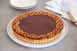 Salted Pretzel Chocolate Tart | Photo: Natalie Levin