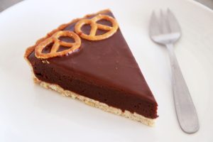 Salted Pretzel Chocolate Tart